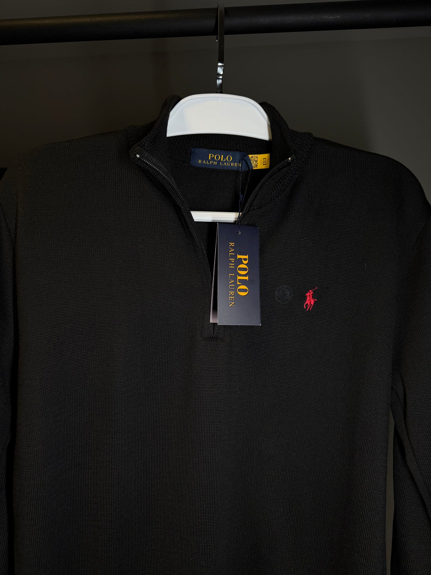 Quarter Zip Suéter RALPH LAUREN - PRETO