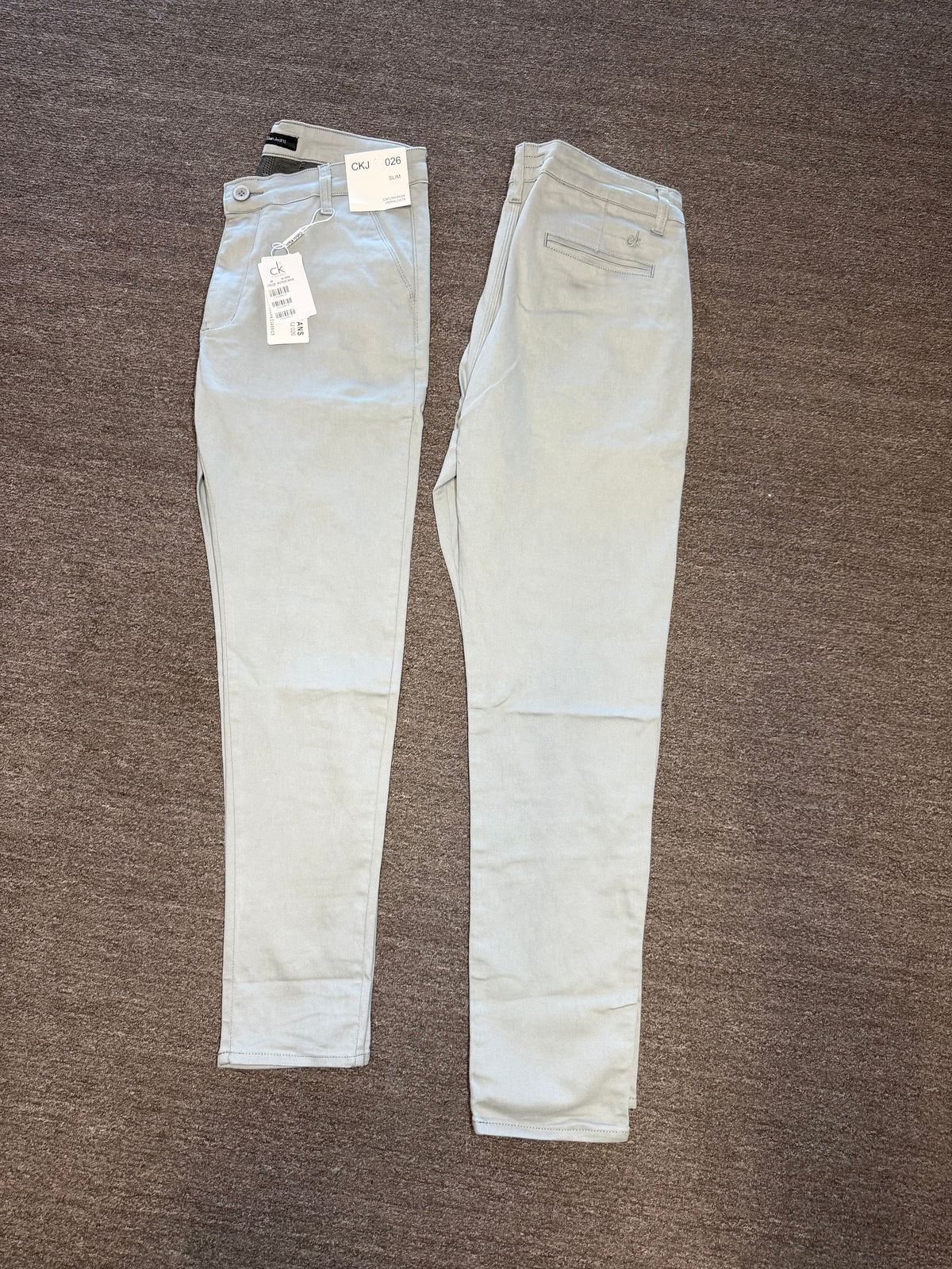Calça Alfaiataria Slim - Calvin Klein Jeans - Cinza