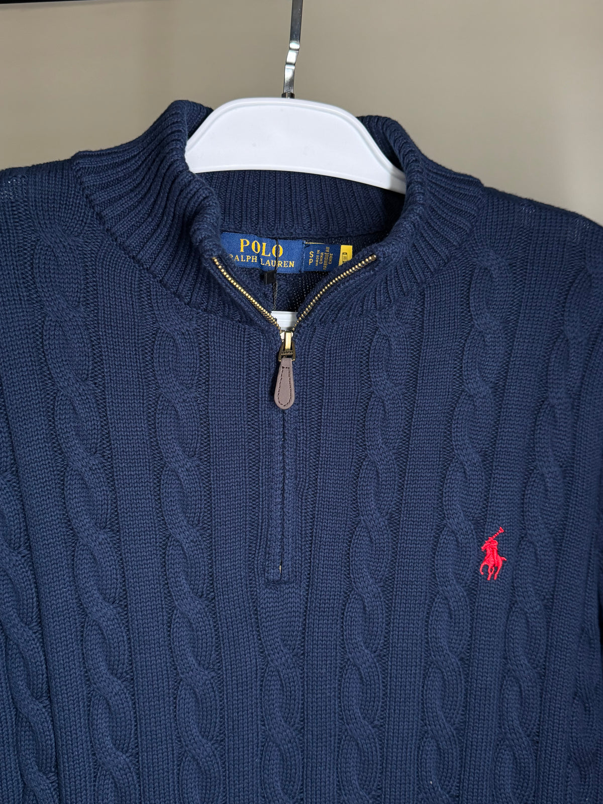 Quarter Zip Suéter RALPH LAUREN - Marinho