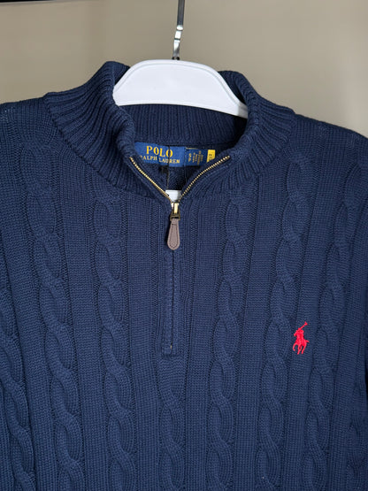 Quarter Zip Suéter RALPH LAUREN - Marinho