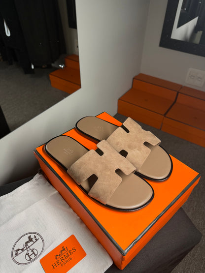 Sandália Izmir Hermès - Étoupe