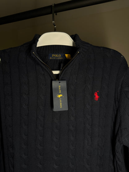 Quarter Zip Suéter RALPH LAUREN - Azul Marinho