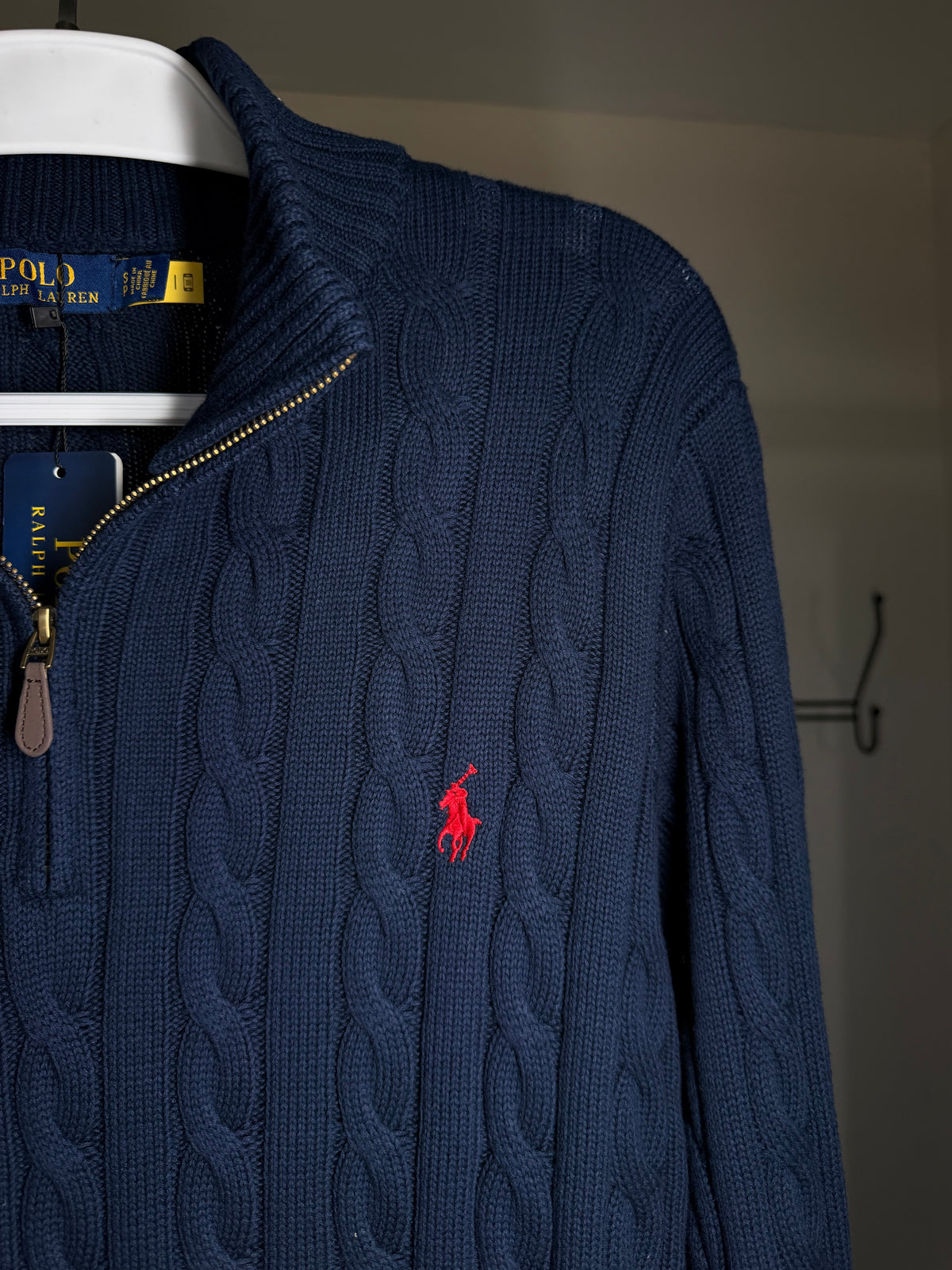 Quarter Zip Suéter RALPH LAUREN - Marinho