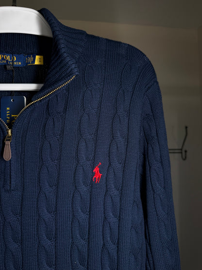 Quarter Zip Suéter RALPH LAUREN - Marinho
