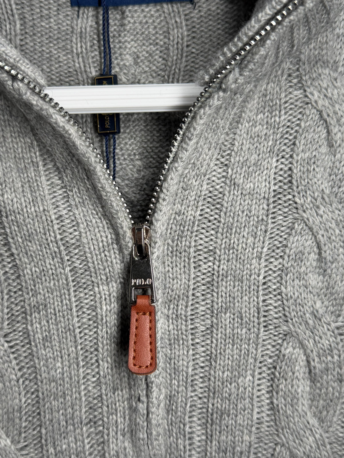 Quarter Zip Suéter RALPH LAUREN - Cinza