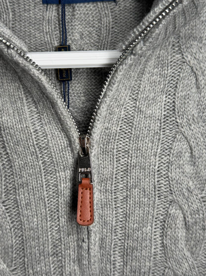 Quarter Zip Suéter RALPH LAUREN - Cinza