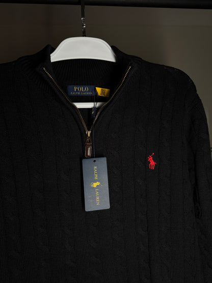 Quarter Zip Suéter RALPH LAUREN - Preto