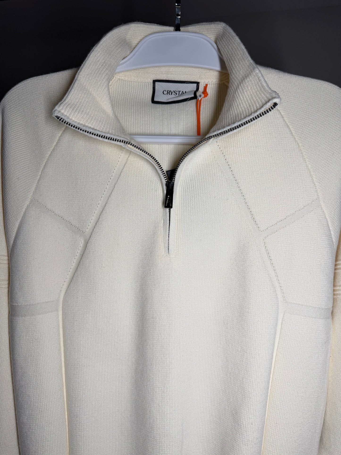 Quarter Zip Crystal - Bege