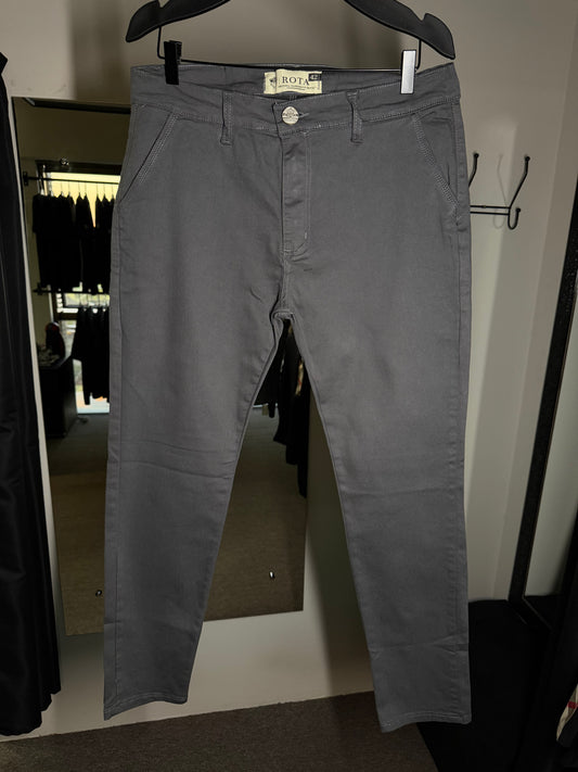 Calça Alfaiataria Sarja - Cinza