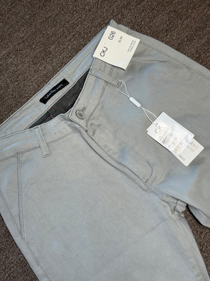 Calça Alfaiataria Slim - Calvin Klein Jeans - Cinza