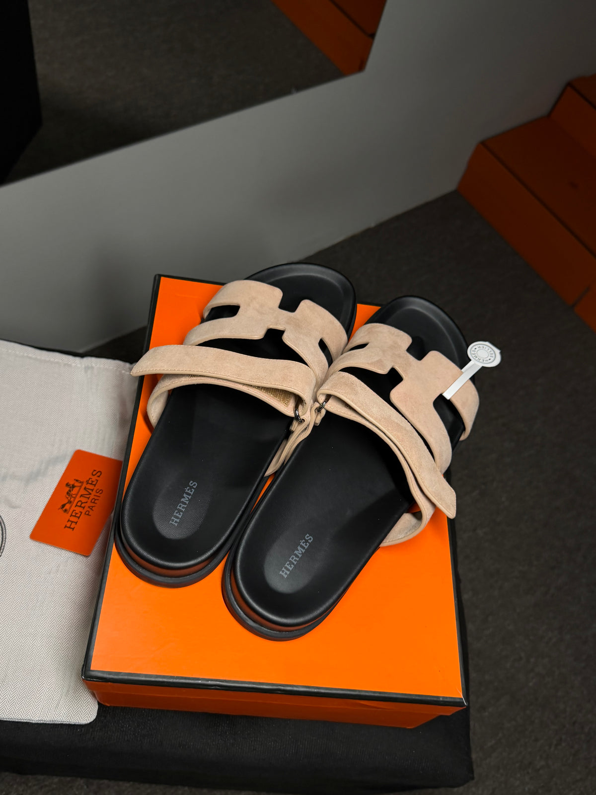 Sandália Chypre Hermès - Beige Albâtre