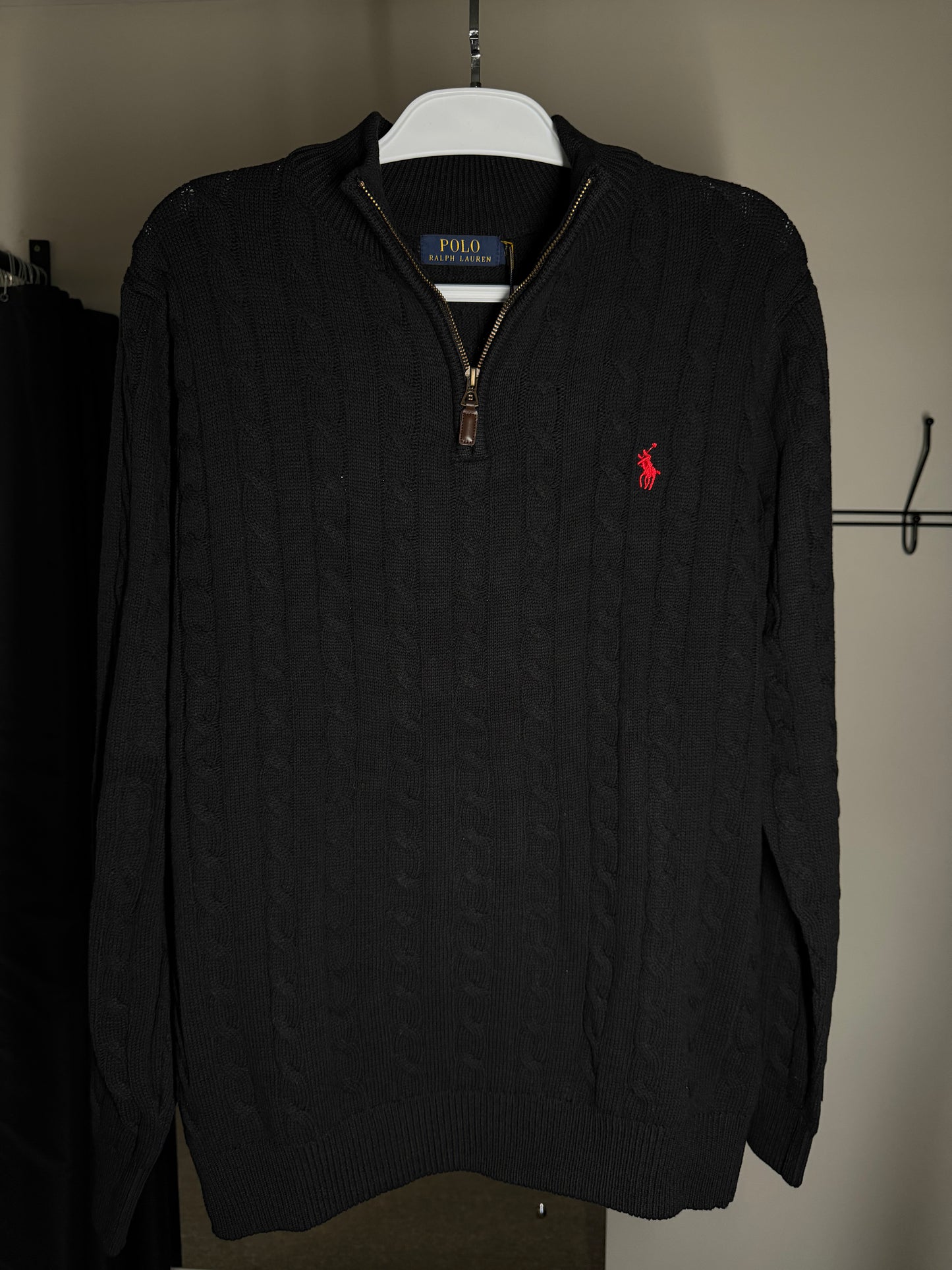 Quarter Zip Suéter RALPH LAUREN - Preto