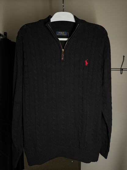Quarter Zip Suéter RALPH LAUREN - Preto