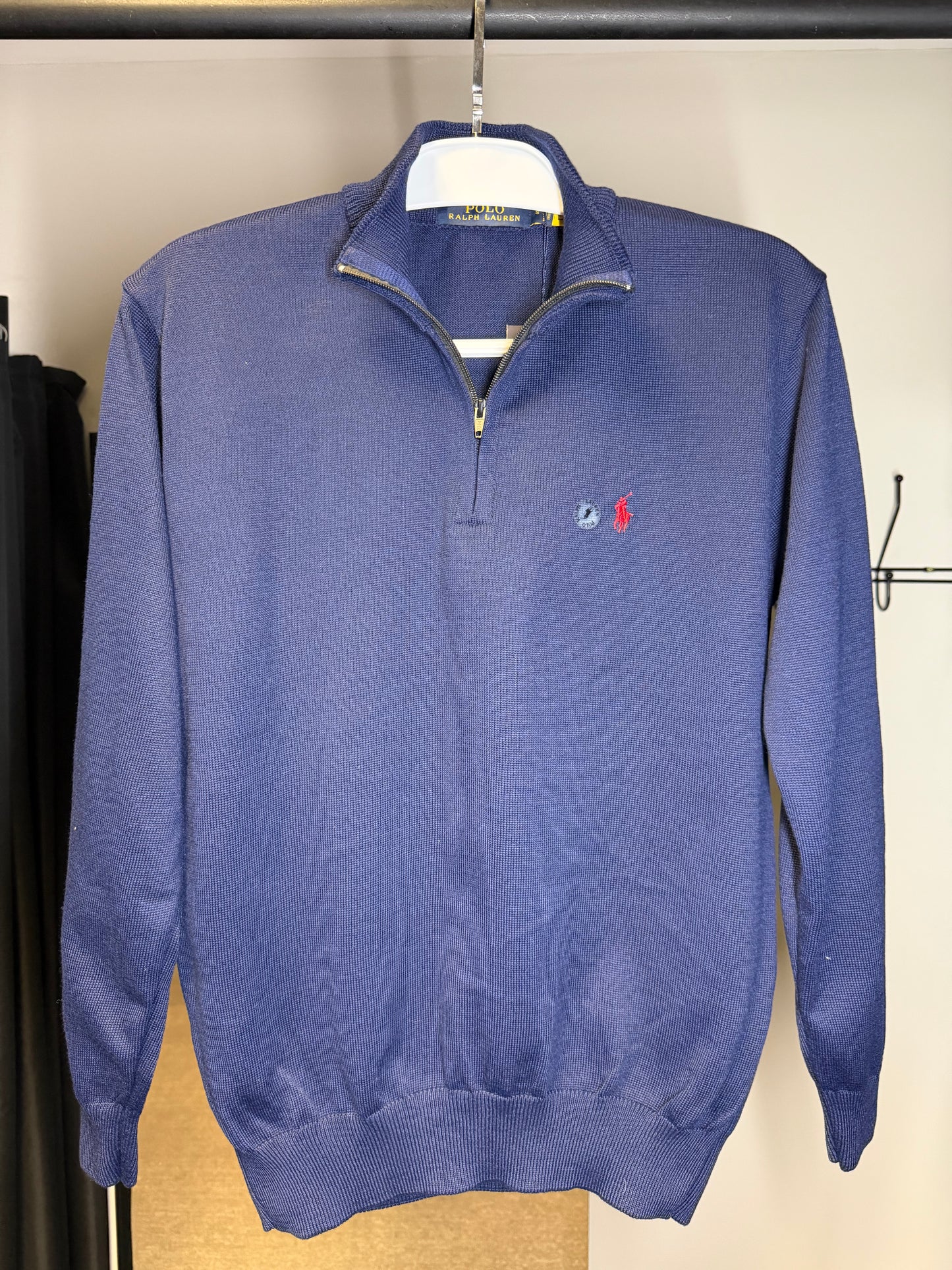 Quarter Zip Suéter RALPH LAUREN - Azul Marinho