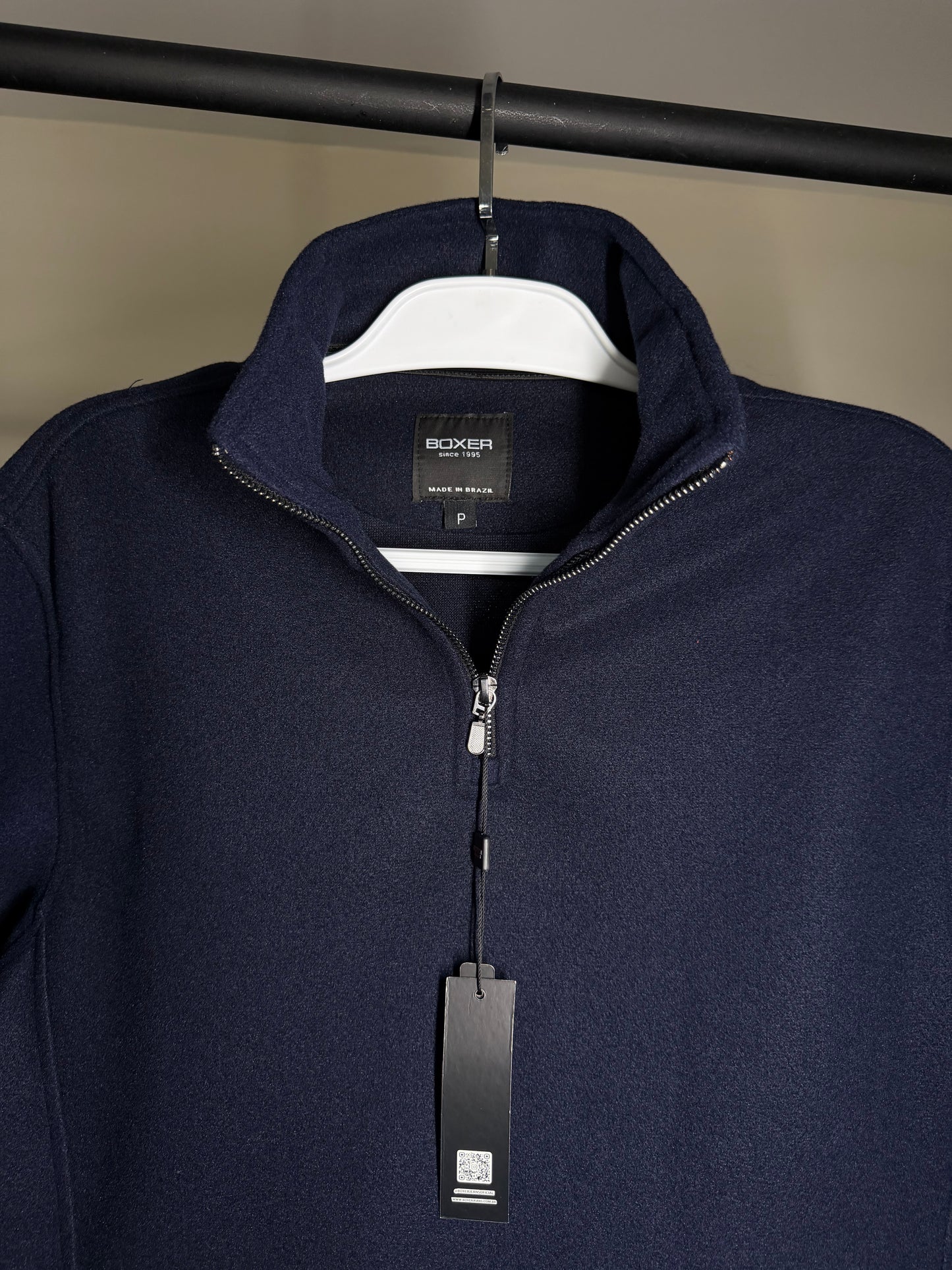 Quarter Zip Boxer - Marinho
