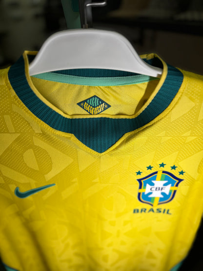 Camisa Brasil Nike I 2026/27 Jogador Masculina 1:1 Amarela