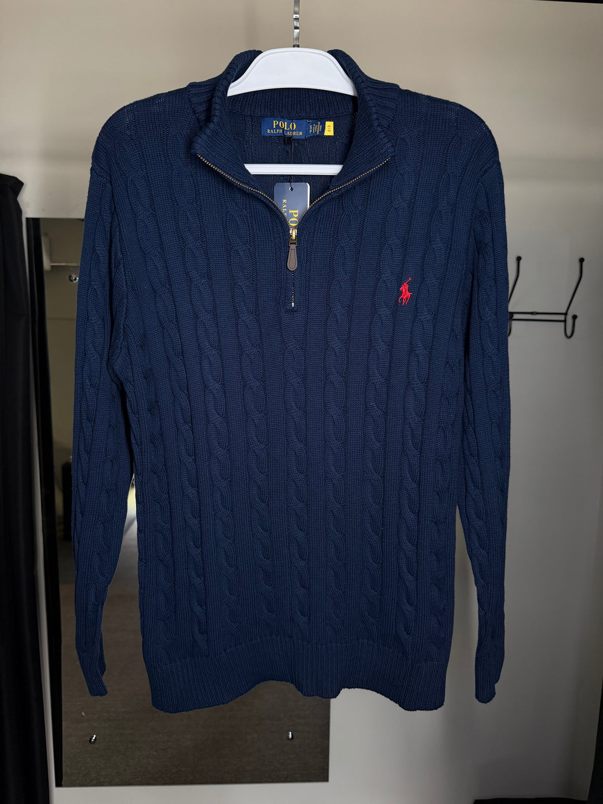 Quarter Zip Suéter RALPH LAUREN - Marinho