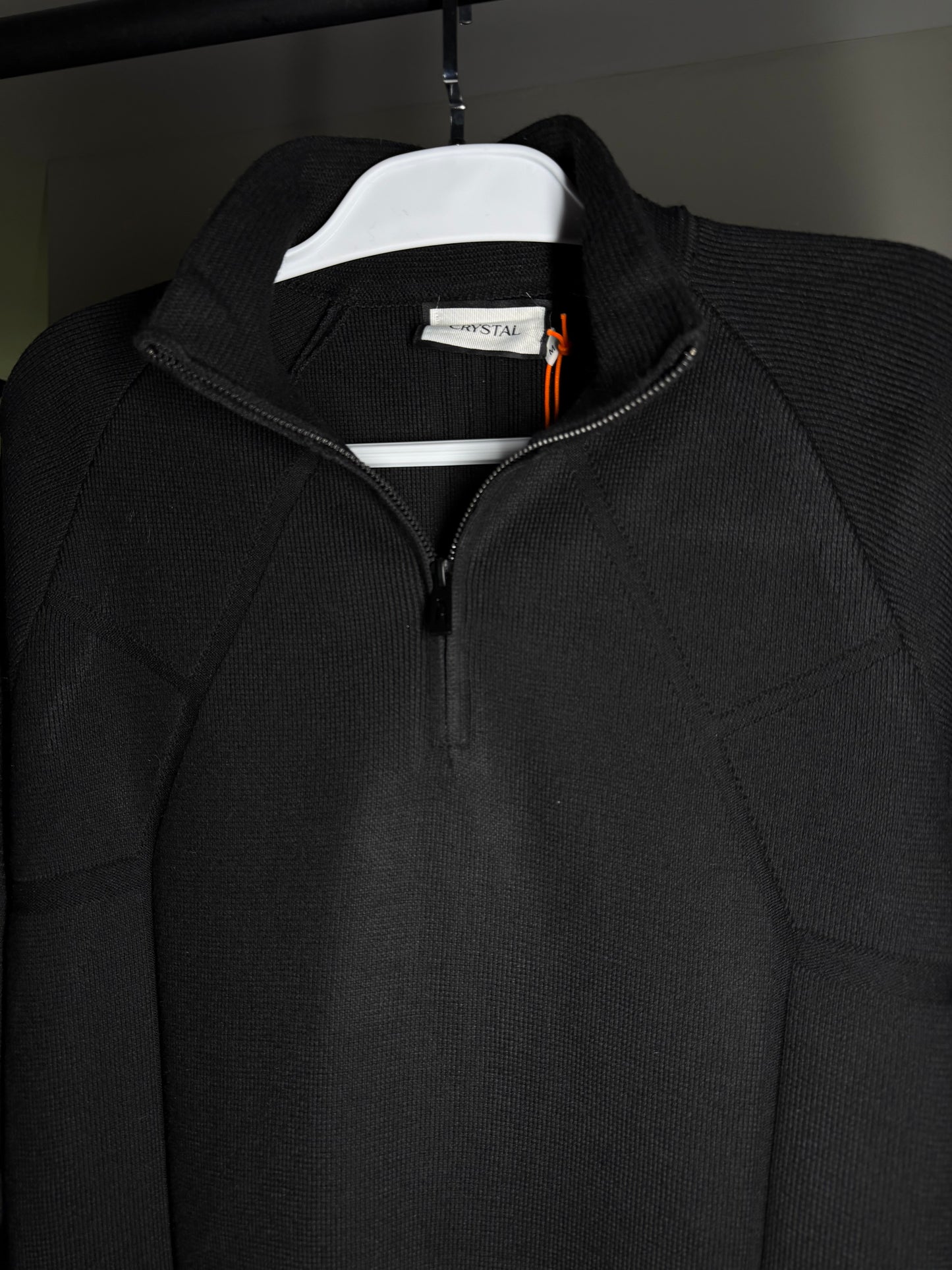 Quarter Zip Crystal - Preto