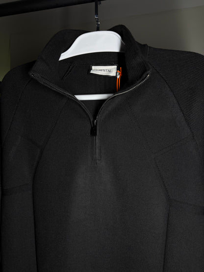 Quarter Zip Crystal - Preto