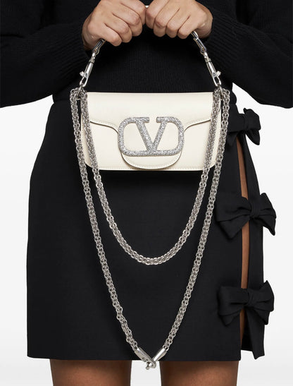 Bolsa VALENTINO GARAVANI - Bolsa Locó pequena com aplicação de cristais