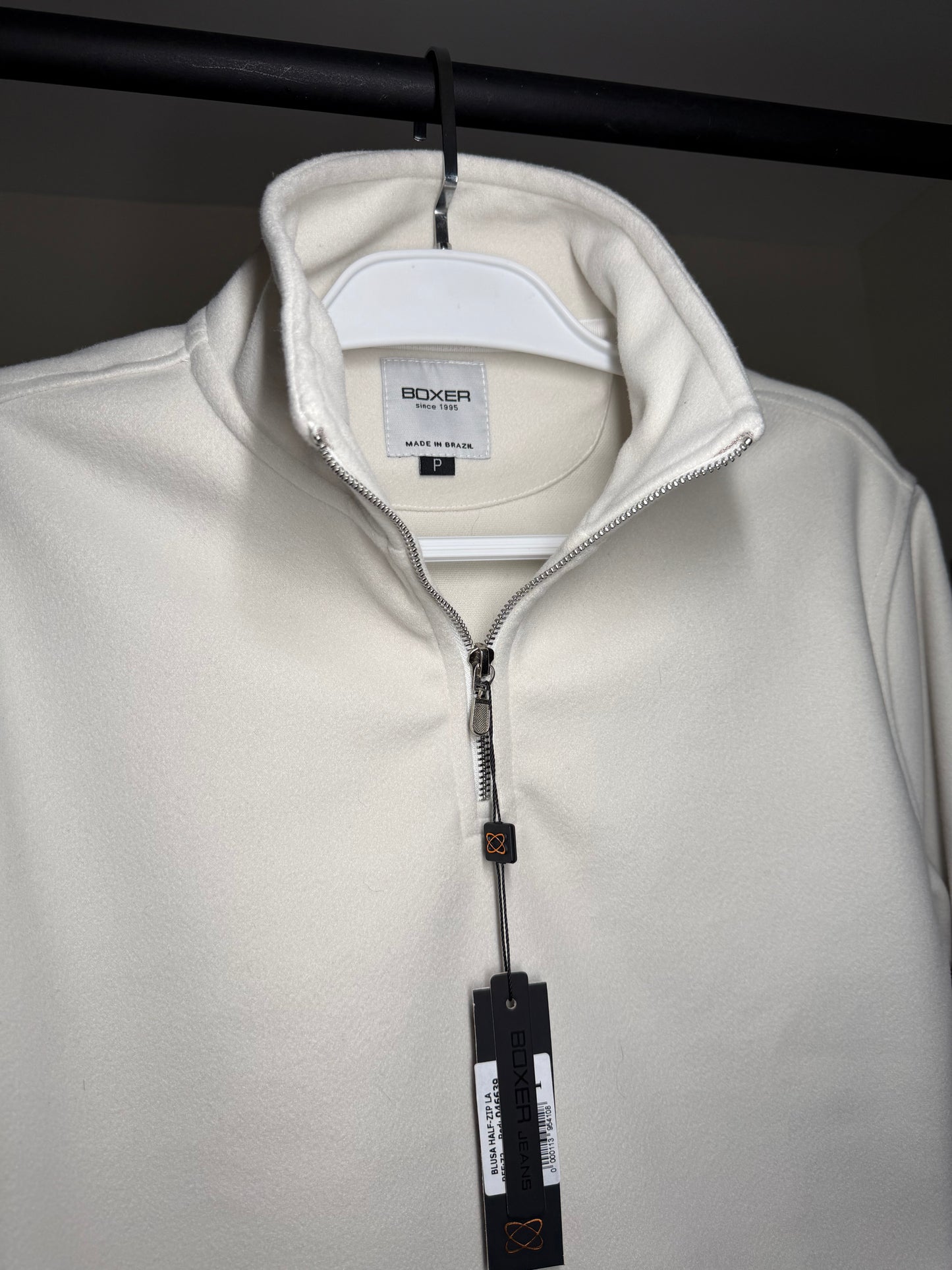 Quarter Zip Boxer - Bege