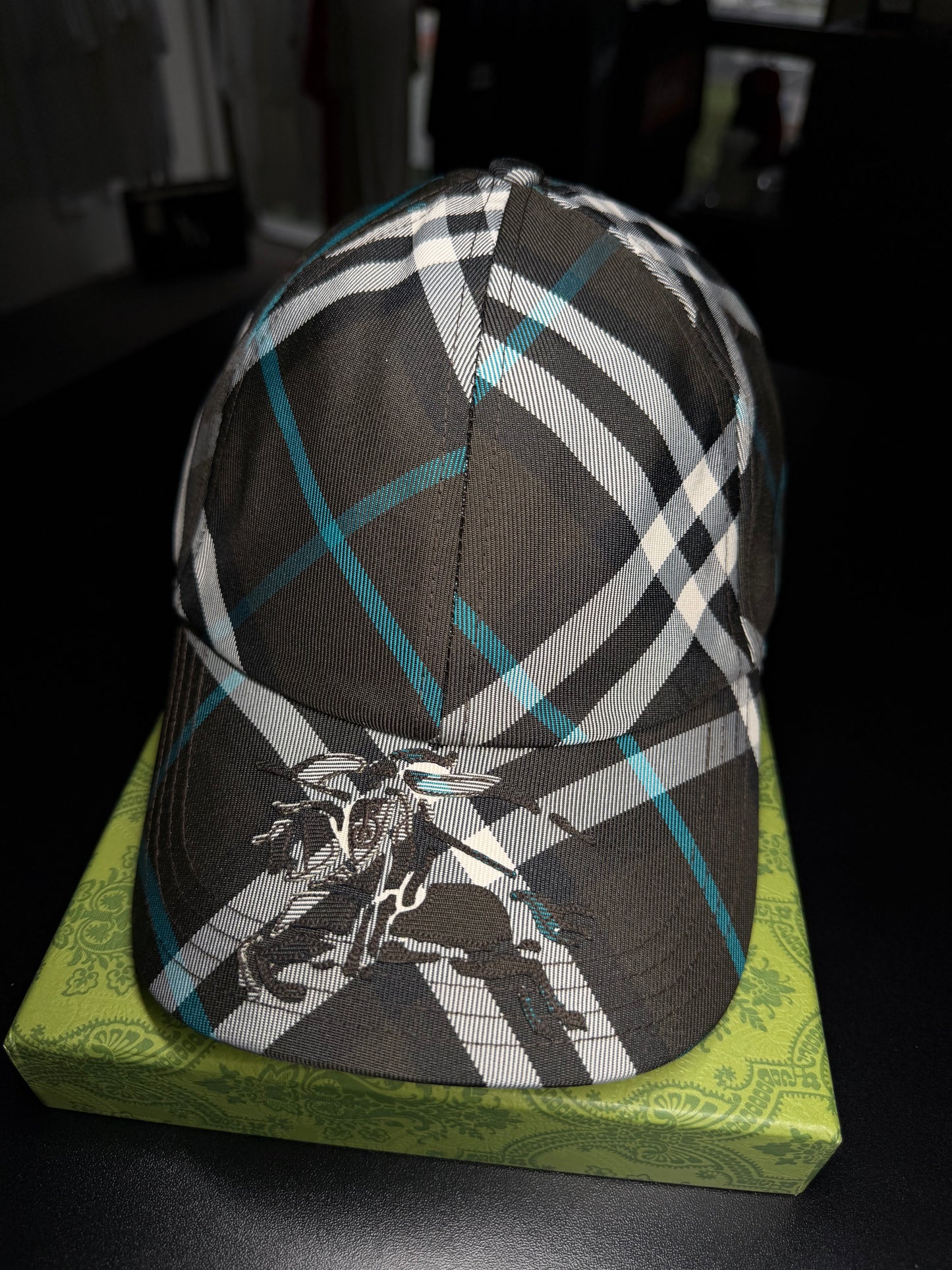 Boné BURBERRY - beisebol xadrez