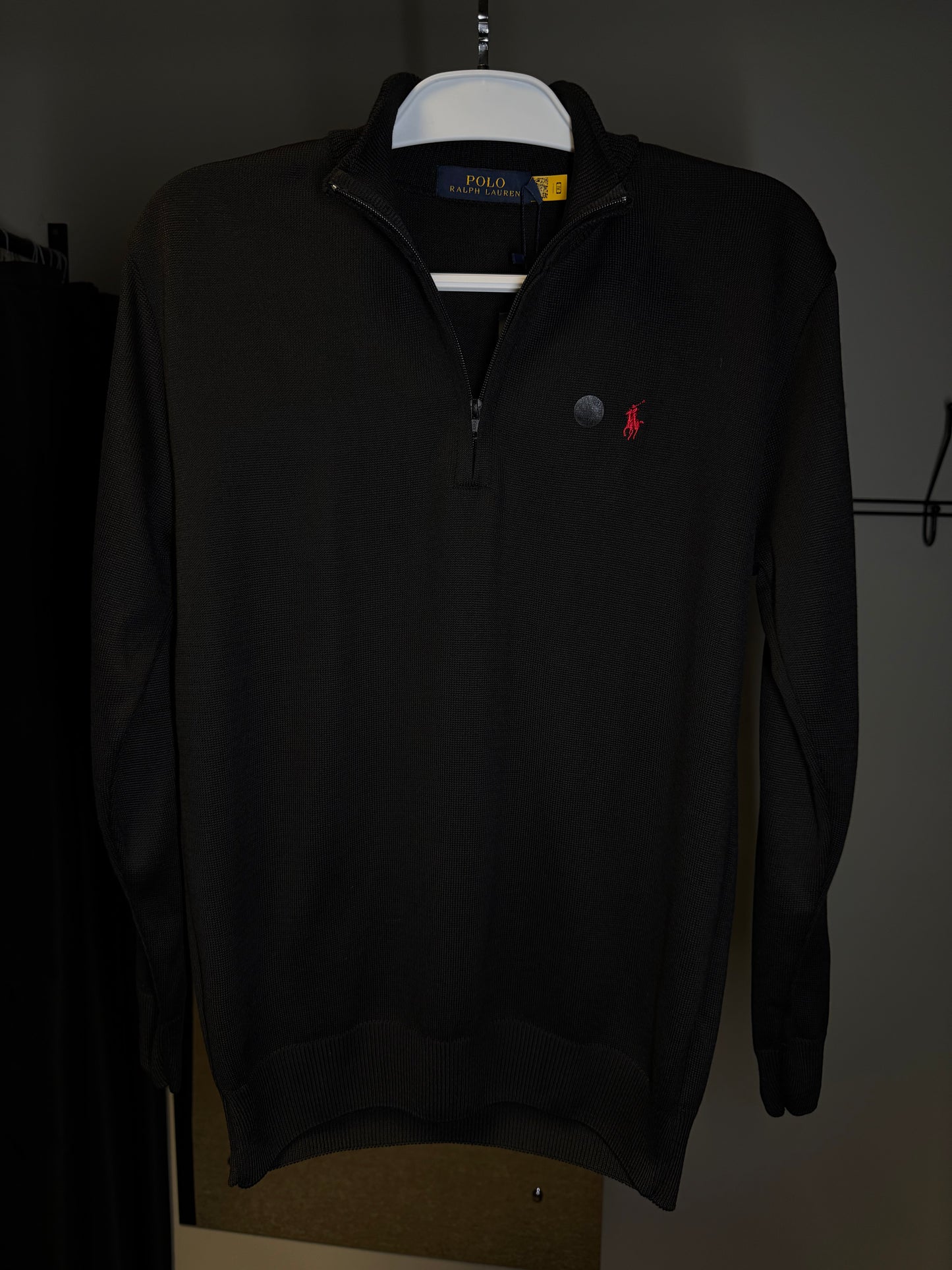 Quarter Zip Suéter RALPH LAUREN - PRETO