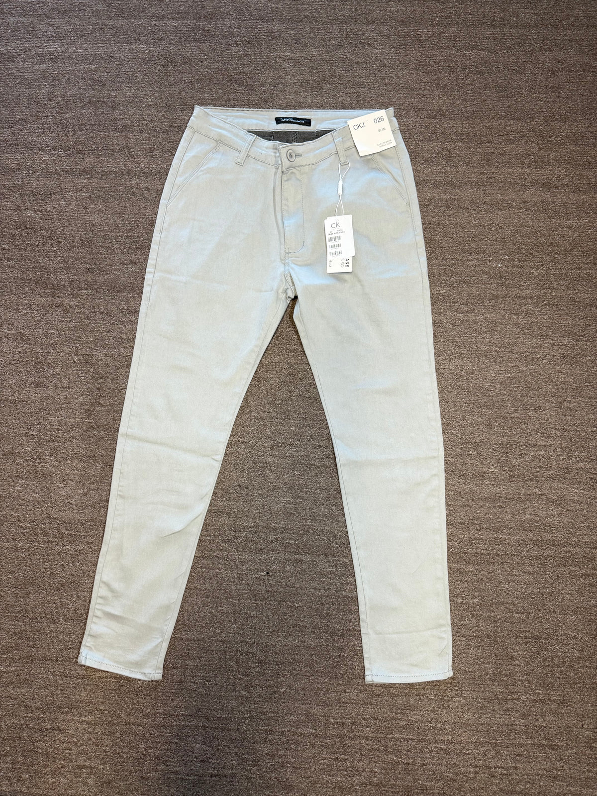 Calça Alfaiataria Slim - Calvin Klein Jeans - Cinza