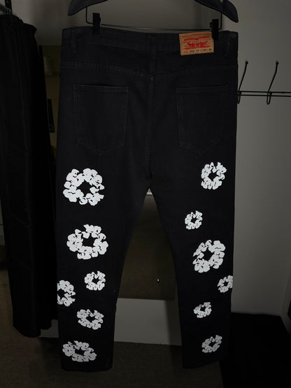 Levi's x Denim Tears Calça Cotton Wreath Black